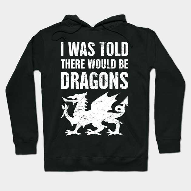 "I Was Told There Would Be Dragons" Renaissance Faire Design Hoodie by MeatMan